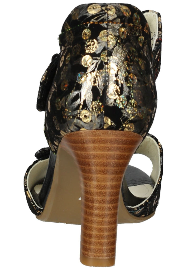 Laura Vita Sandalen Leder Schwarz Kombi