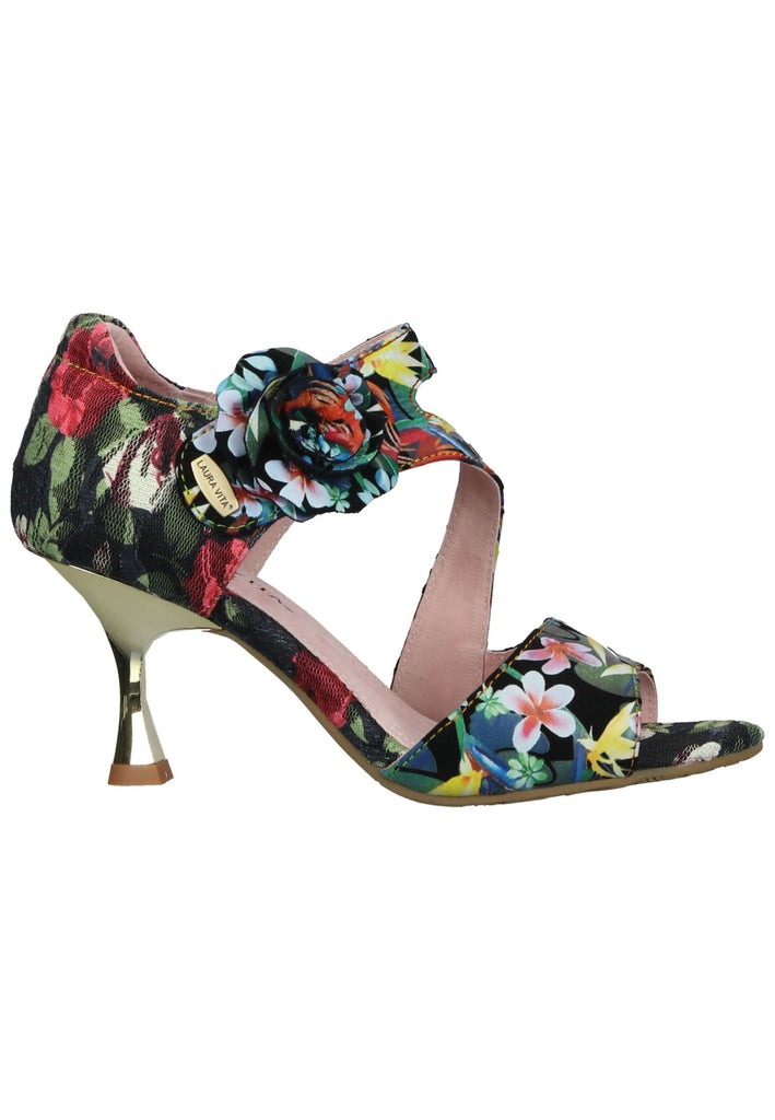 Laura Vita Sandalen Leder/Textil Mehrfarbig