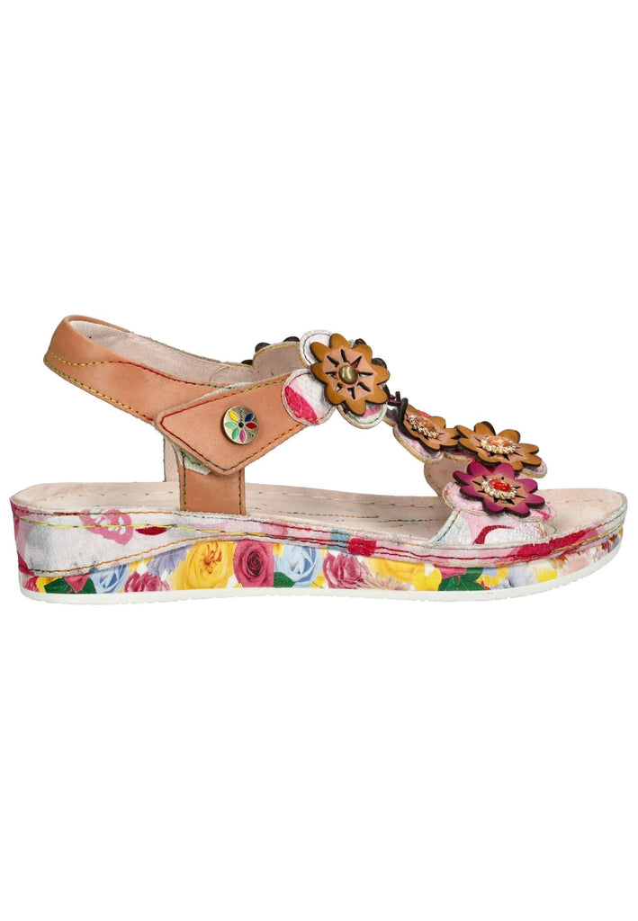 Laura Vita Sandalen Leder/Textil Rose