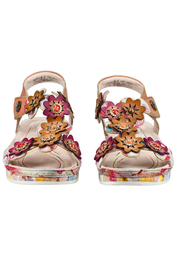 Laura Vita Sandalen Leder/Textil Rose