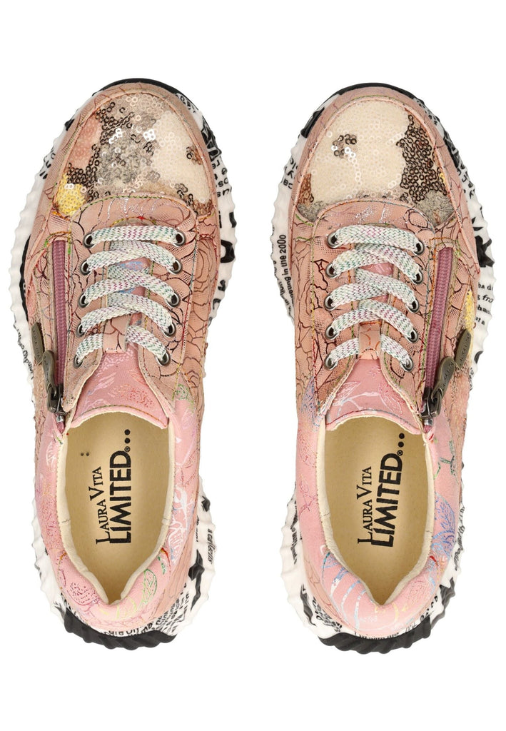 Laura Vita Sneaker Leder/Textil Puder