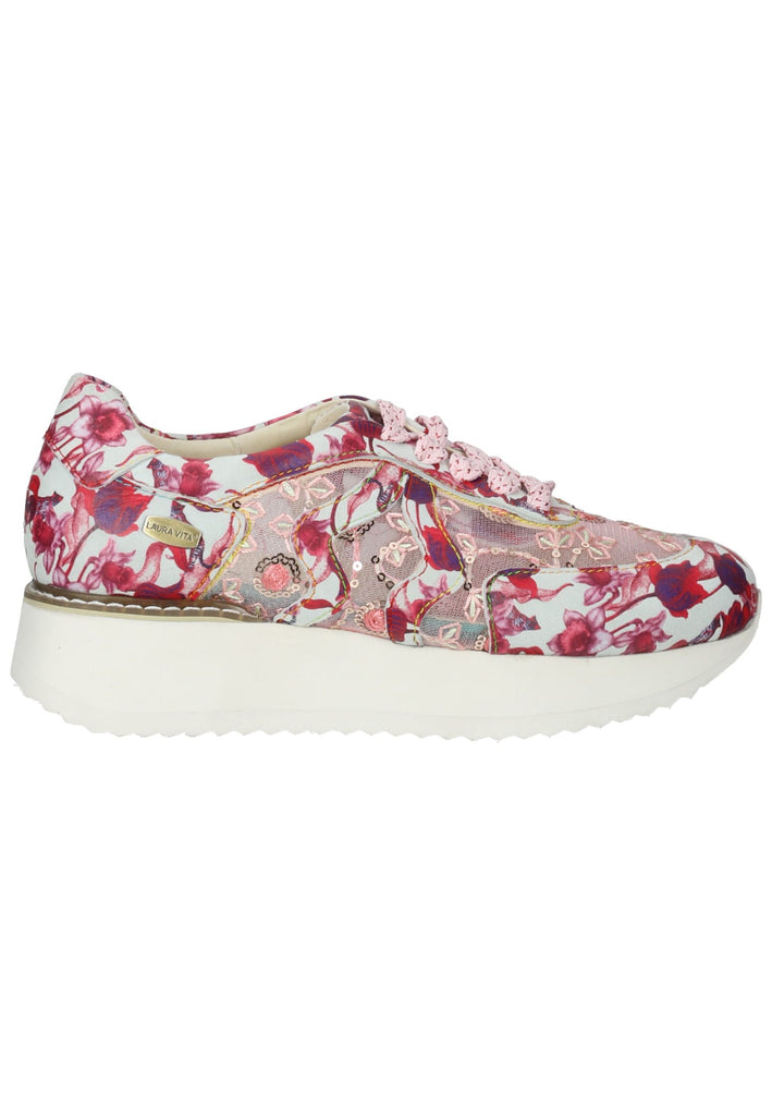 Laura Vita Sneaker Leder/Textil Weiß/Pink