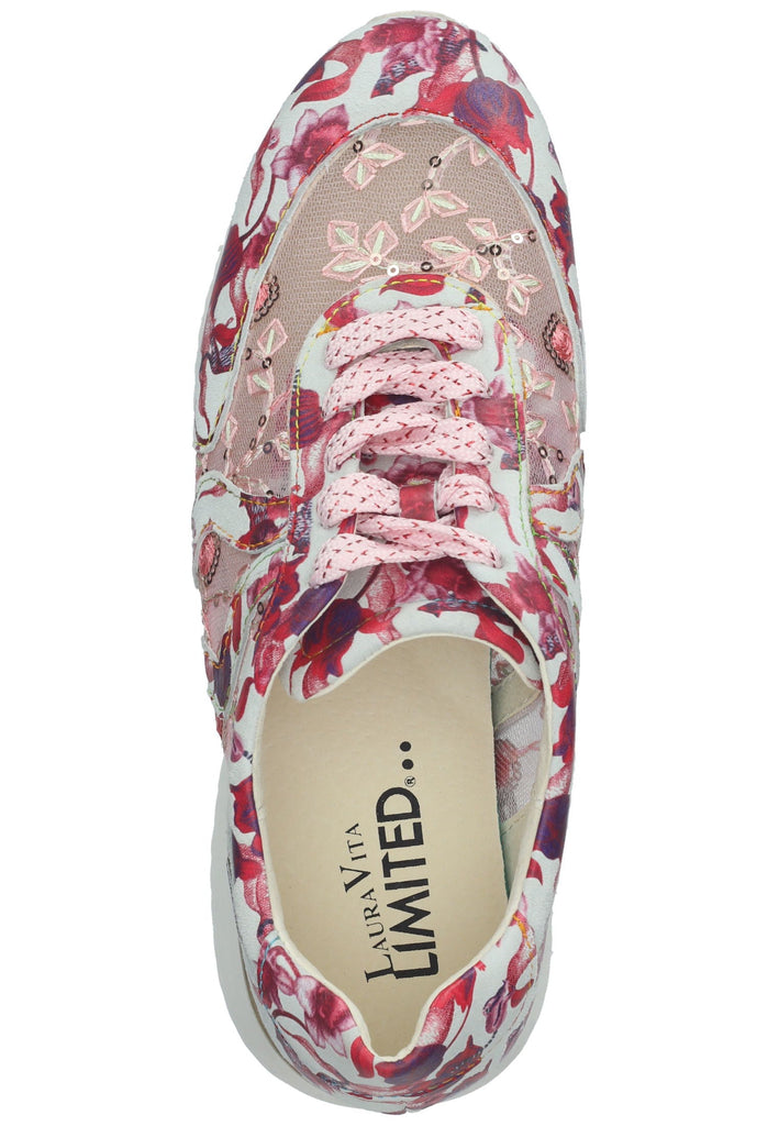 Laura Vita Sneaker Leder/Textil Weiß/Pink
