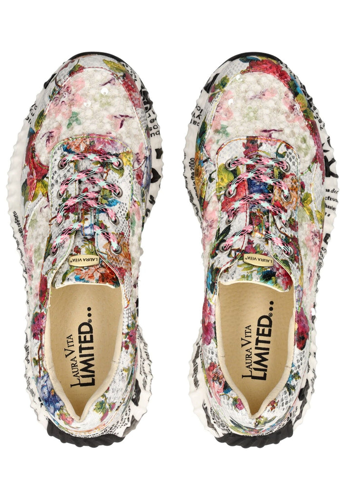 Laura Vita Sneaker Textil Weiß/Rosa
