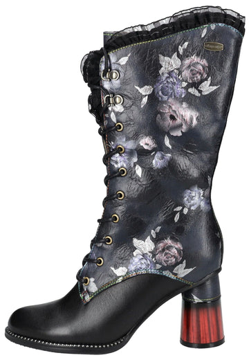 Stiefel Laura Vita Stiefel Leder/Textil Schwarz