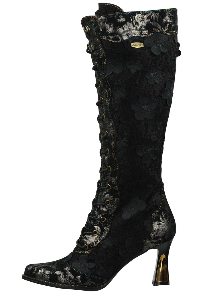 Stiefel Laura Vita Stiefel Leder/Textil Schwarz Warmfutter
