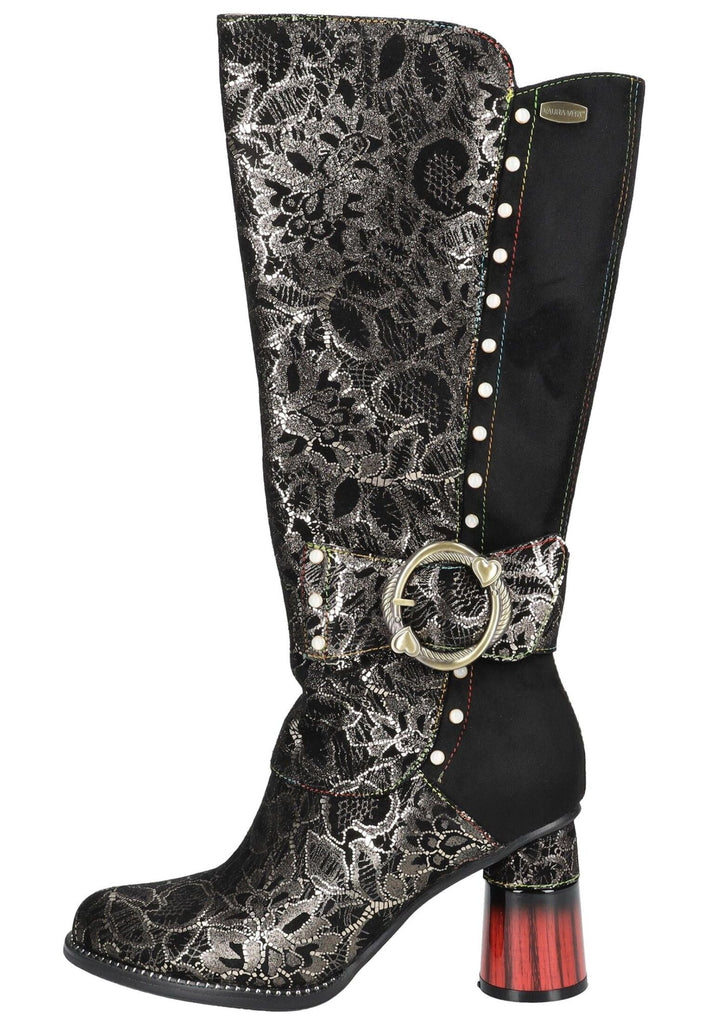 Stiefel Laura Vita Stiefel Leder/Textil Silber