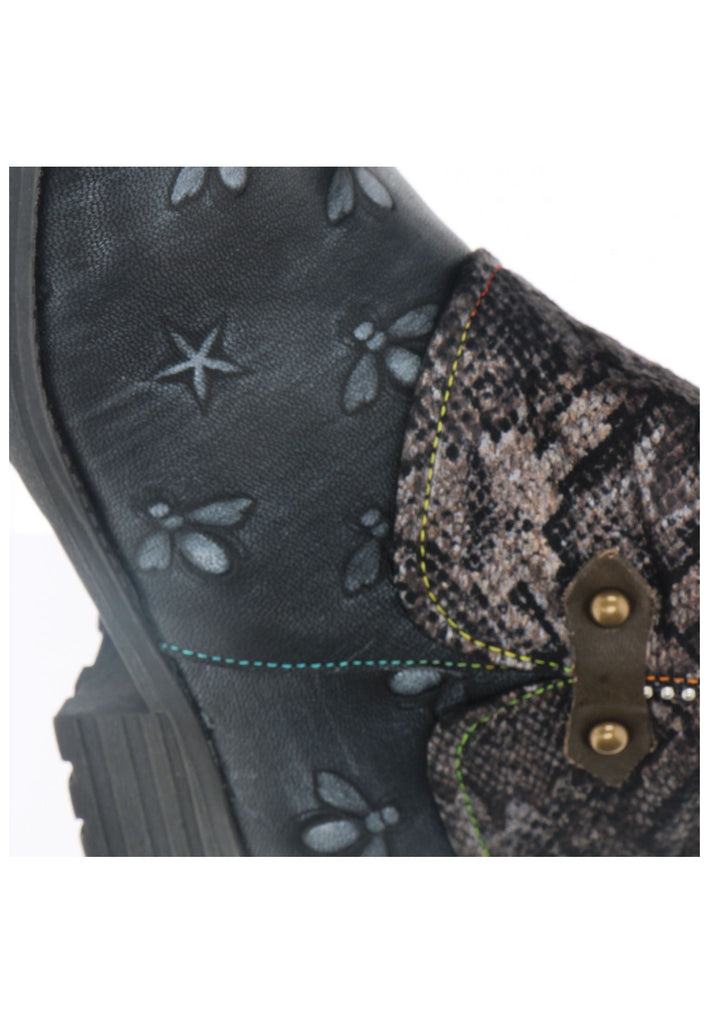 Laura Vita Stiefel Leder/Textil Anthrazit