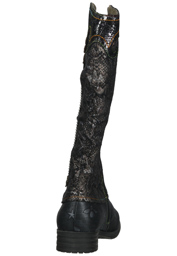 Laura Vita Stiefel Leder/Textil Anthrazit