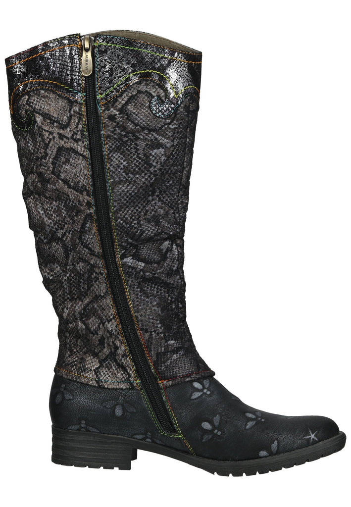 Laura Vita Stiefel Leder/Textil Anthrazit