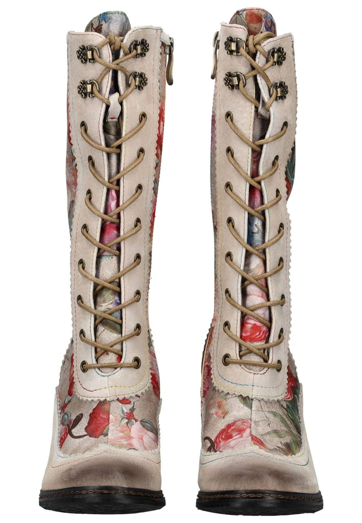 Laura Vita Stiefel Leder/Textil Beige