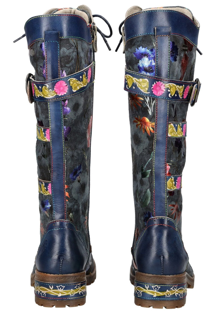 Laura Vita Stiefel Leder/Textil Blau