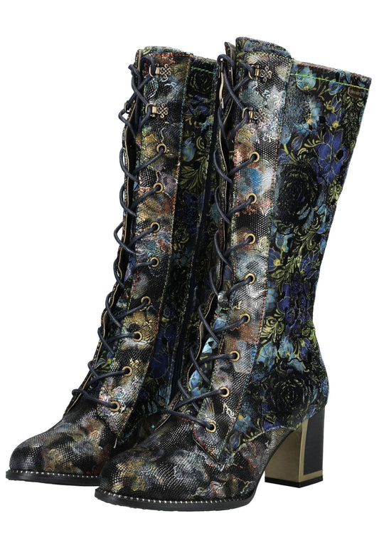 Laura Vita Stiefel Leder/Textil Blau