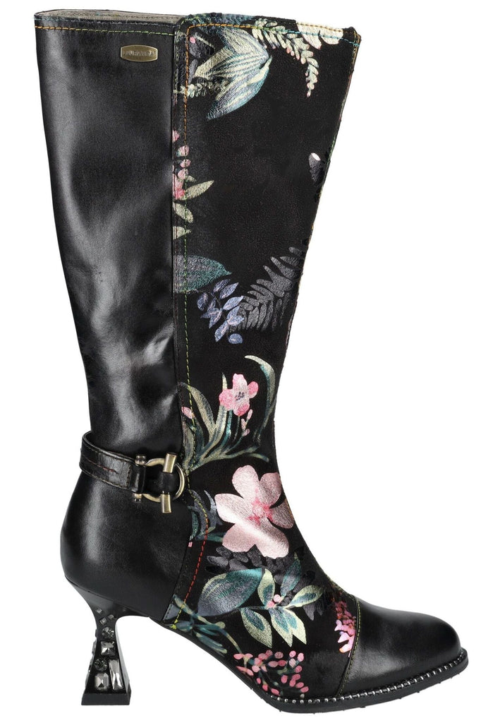 Laura Vita Stiefel Leder/Textil Schwarz