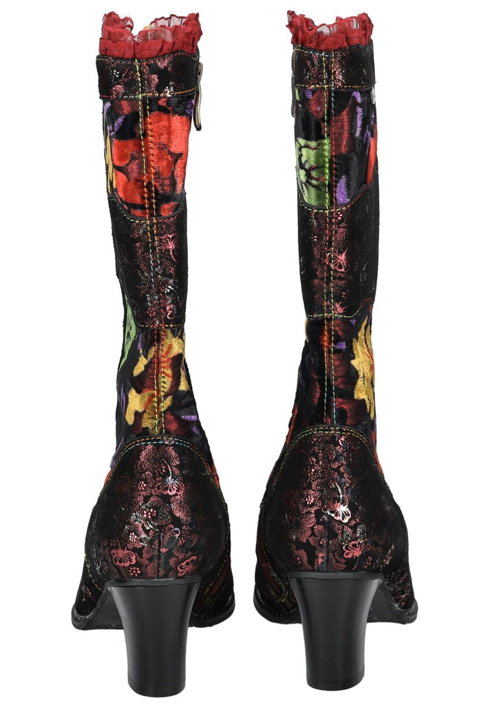 Laura Vita Stiefel Leder/Textil Wine Warmfutter