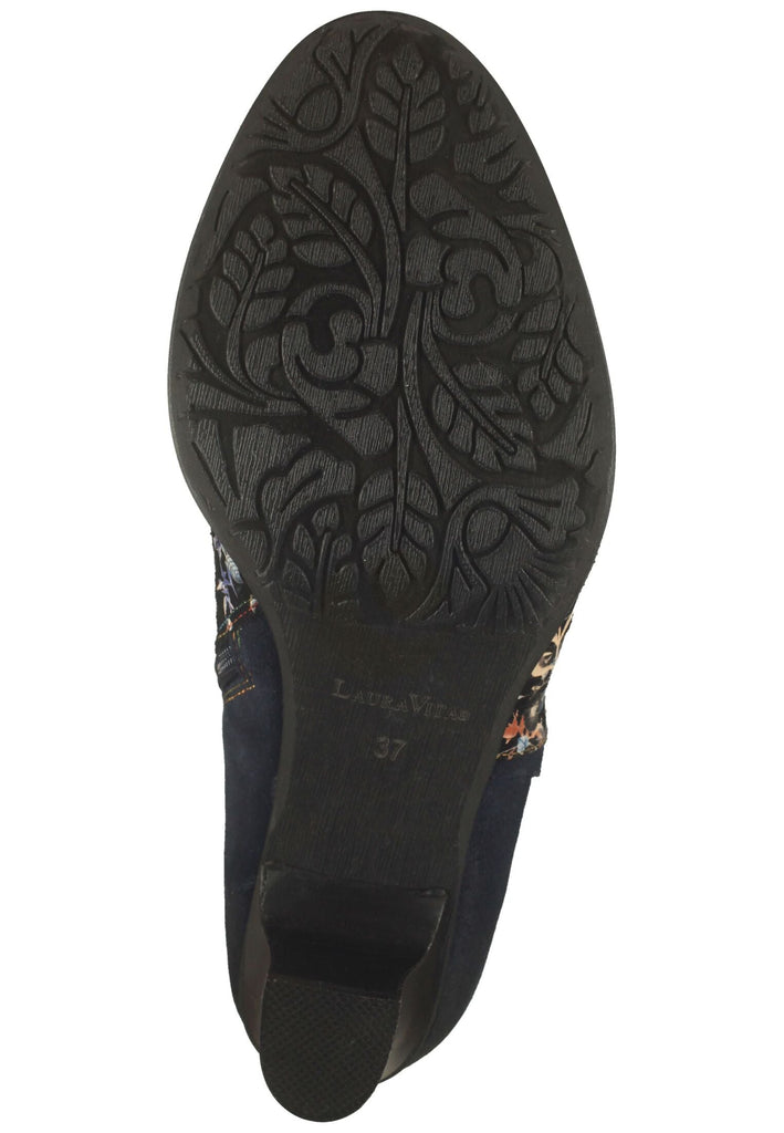 Laura Vita Stiefelette Leder Blau/Schwarz Warmfutter