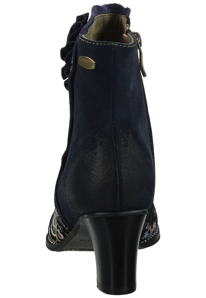 Laura Vita Stiefelette Leder Blau/Schwarz Warmfutter