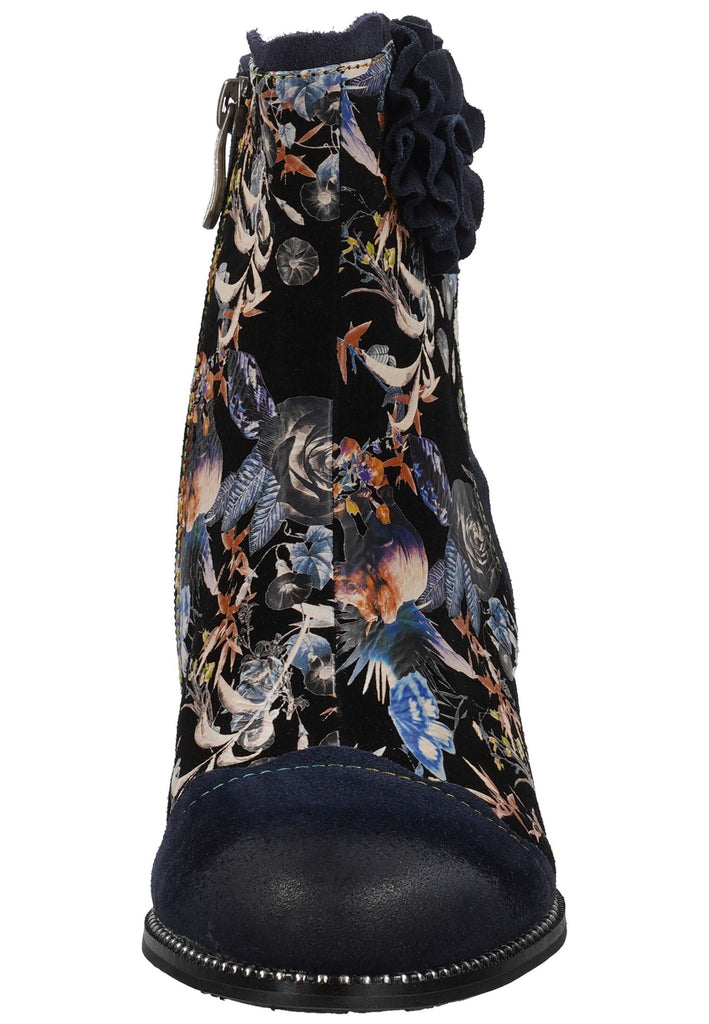 Laura Vita Stiefelette Leder Blau/Schwarz Warmfutter