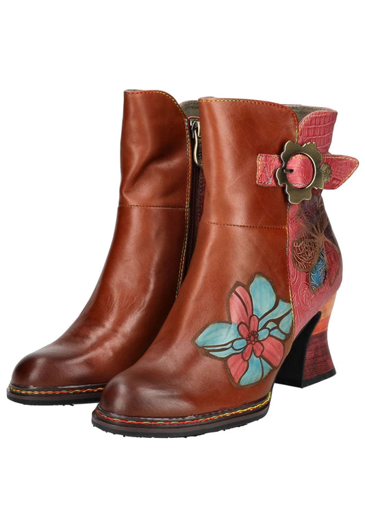 Laura Vita Stiefelette Leder Camel