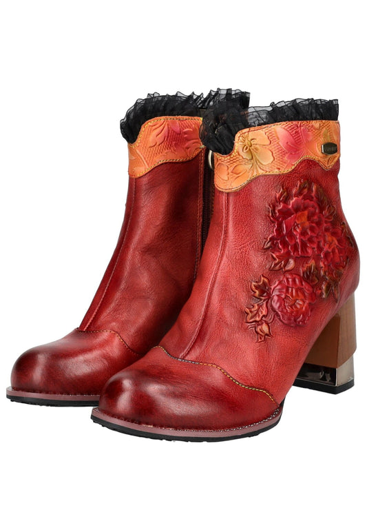 Laura Vita Stiefelette Leder Rot