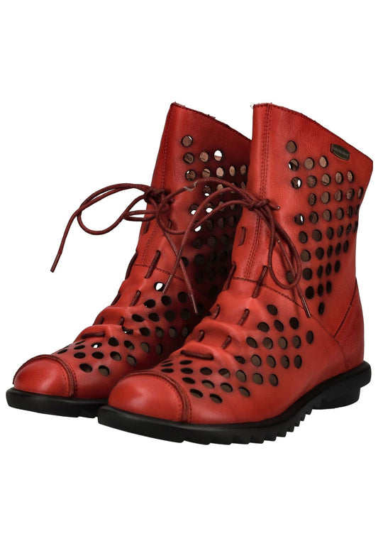 Laura Vita Stiefelette Leder Rot