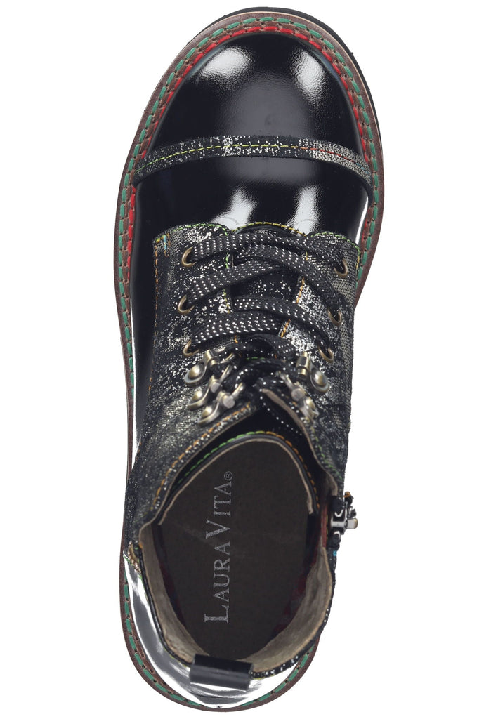 Laura Vita Stiefelette Leder Schwarz