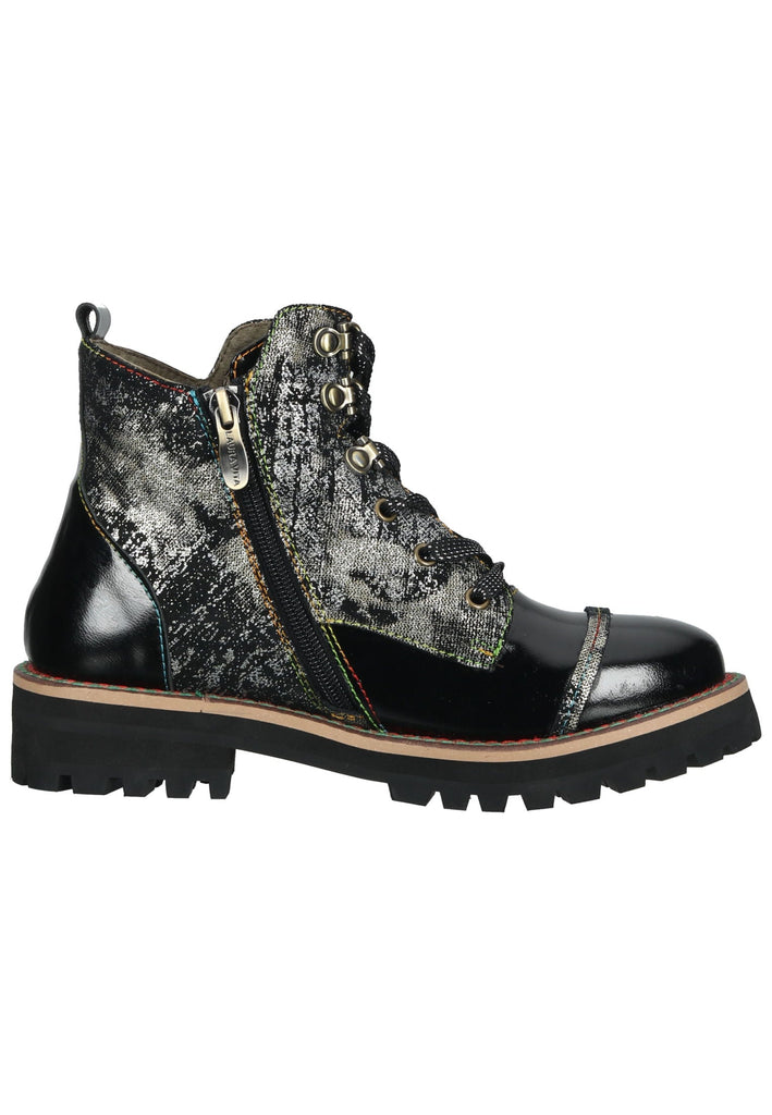 Laura Vita Stiefelette Leder Schwarz