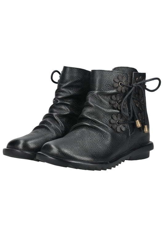 Laura Vita Stiefelette Leder Schwarz