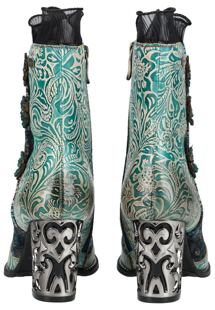 Laura Vita Stiefelette Leder/Textil Blau