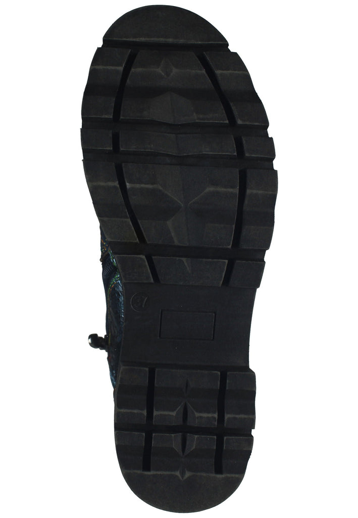 Laura Vita Stiefelette Leder/Textil Blau