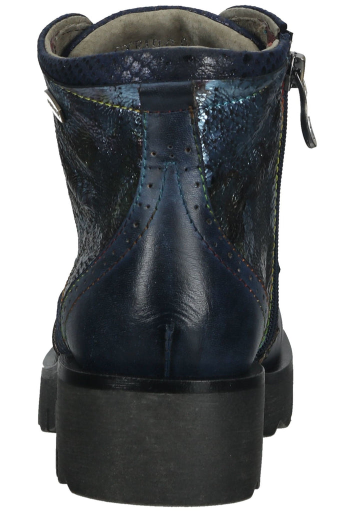 Laura Vita Stiefelette Leder/Textil Blau