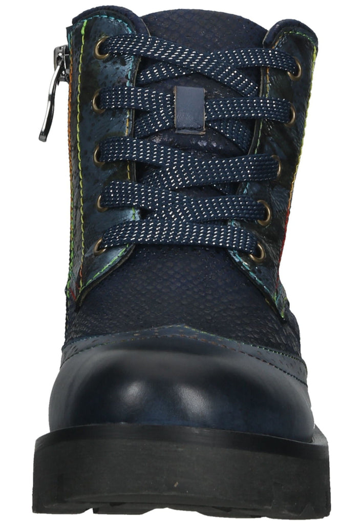 Laura Vita Stiefelette Leder/Textil Blau