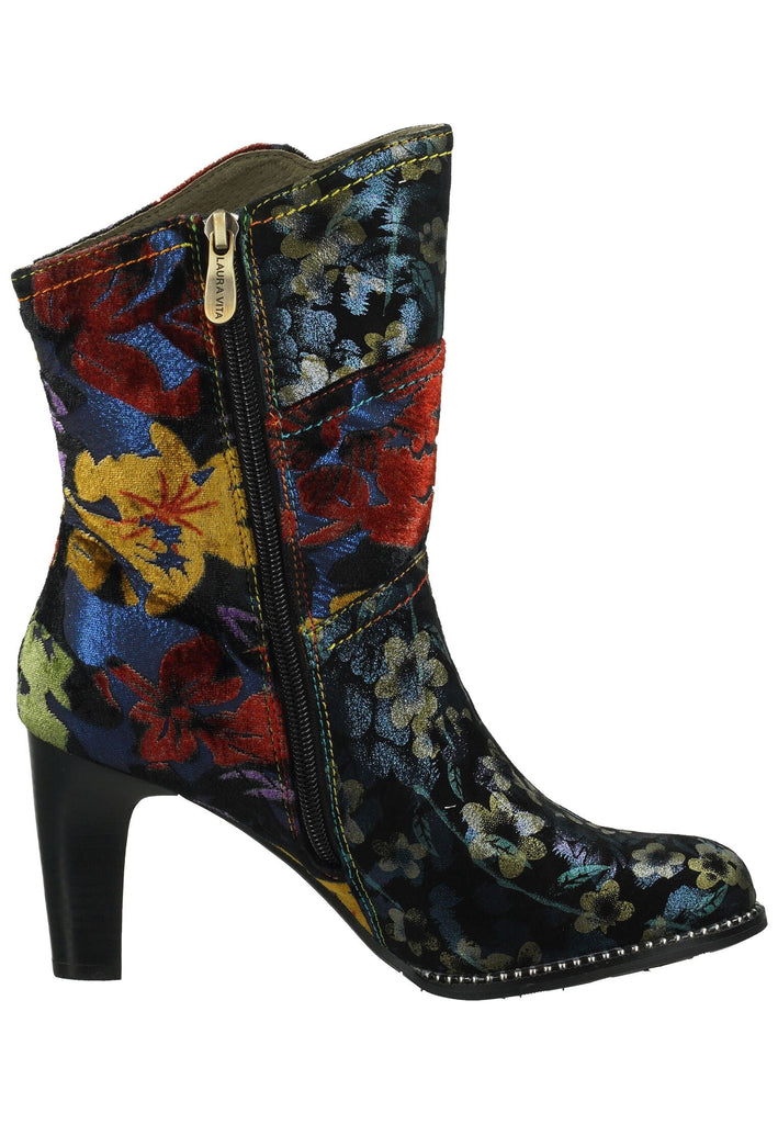 Laura Vita Stiefelette Leder/Textil Blau/Multi Warmfutter