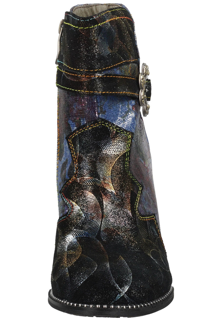 Laura Vita Stiefelette Leder/Textil Blau/Multi Warmfutter