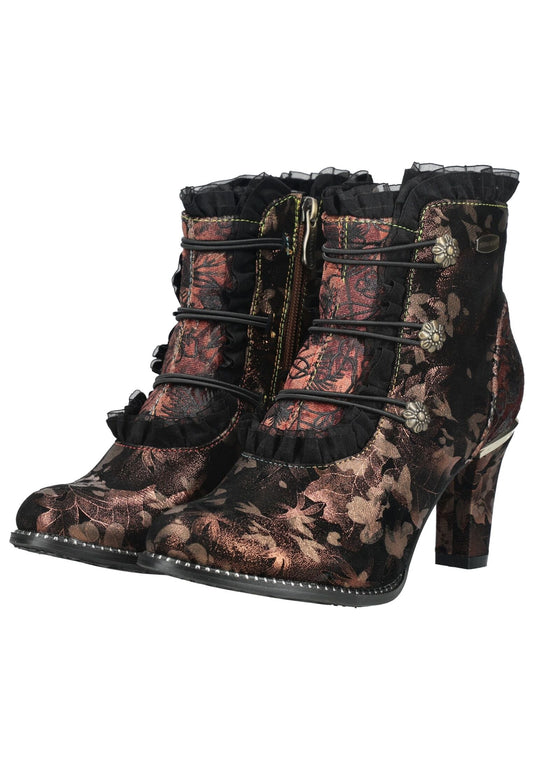 Laura Vita Stiefelette Leder/Textil Bronze