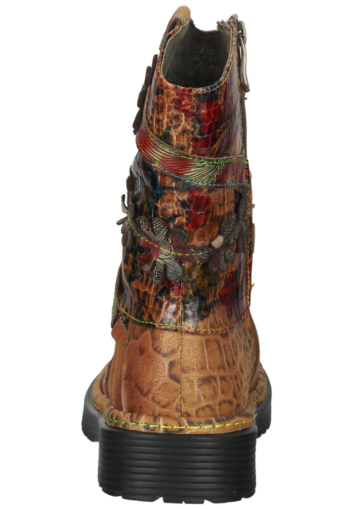 Laura Vita Stiefelette Leder/Textil Cafe