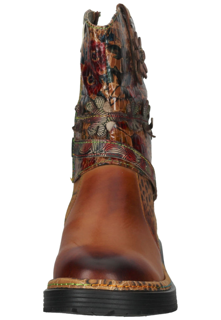 Laura Vita Stiefelette Leder/Textil Cafe