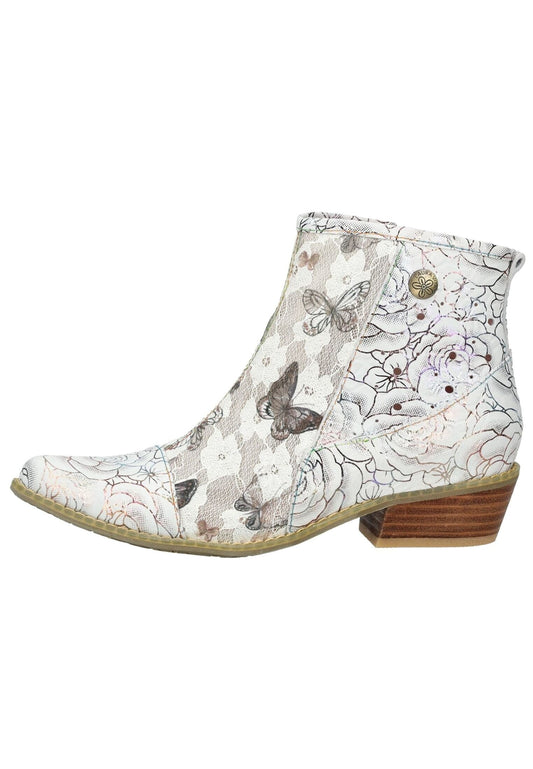 Laura Vita Stiefelette Leder/Textil Grau