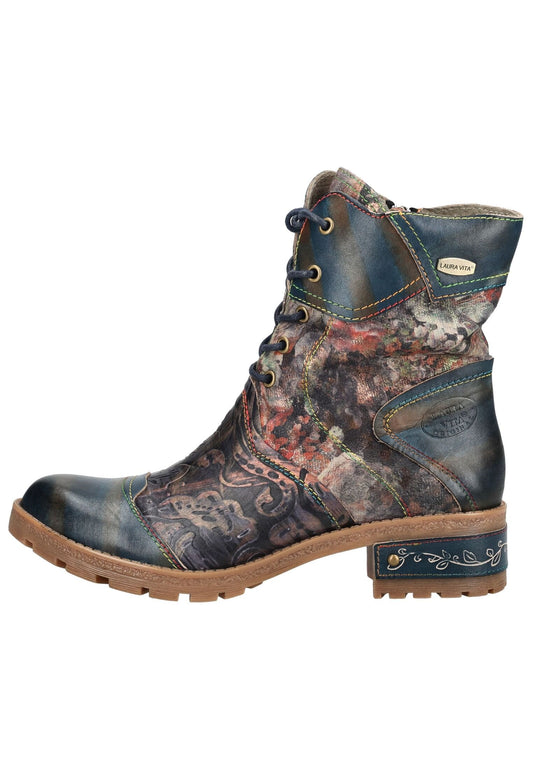 Laura Vita Stiefelette Leder/Textil Indigo
