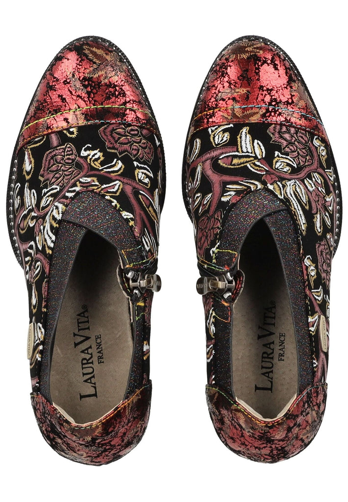 Laura Vita Stiefelette Leder/Textil Rot