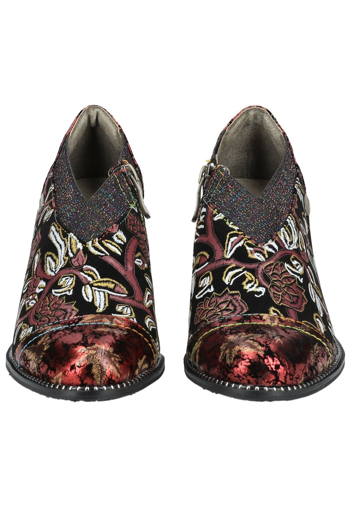 Laura Vita Stiefelette Leder/Textil Rot