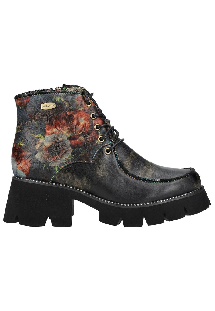 Laura Vita Stiefelette Leder/Textil Schwarz