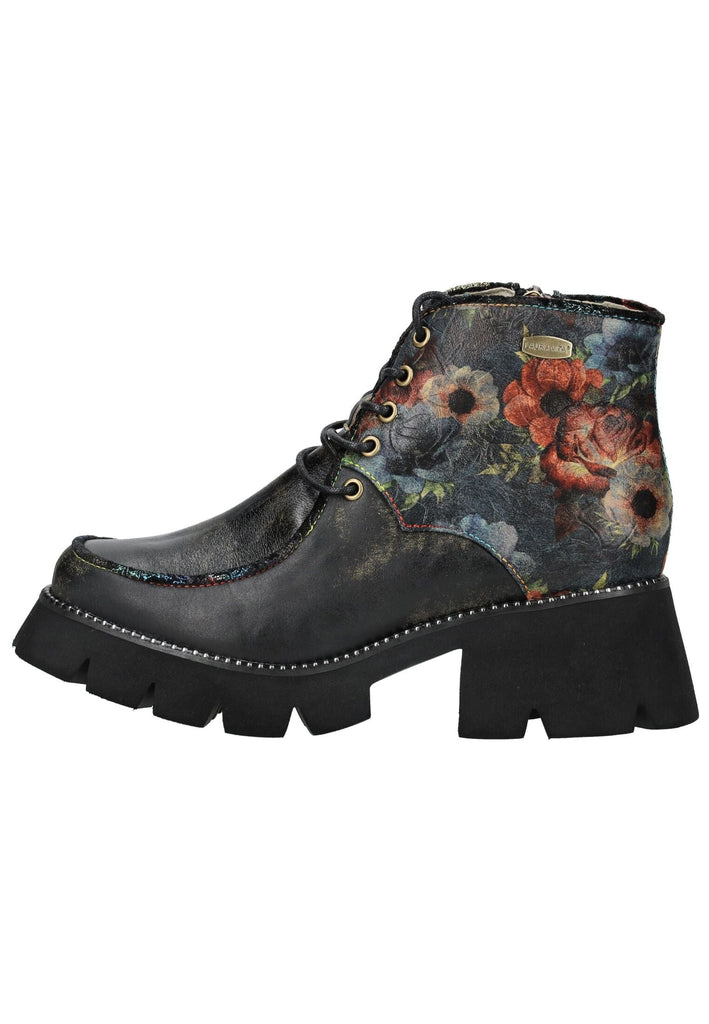 Laura Vita Stiefelette Leder/Textil Schwarz