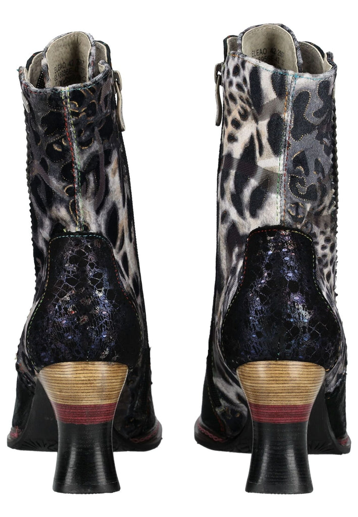 Laura Vita Stiefelette Leder/Textil Schwarz