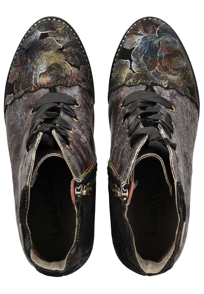 Laura Vita Stiefelette Leder/Textil Schwarz