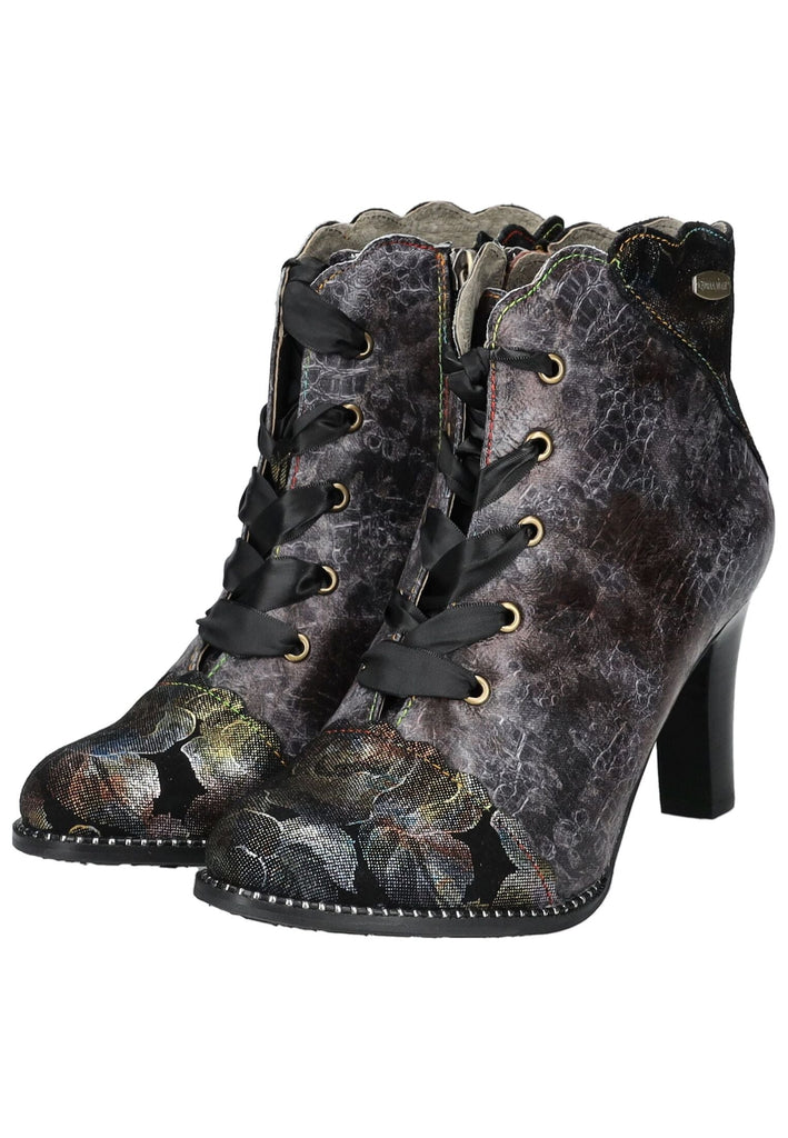 Laura Vita Stiefelette Leder/Textil Schwarz