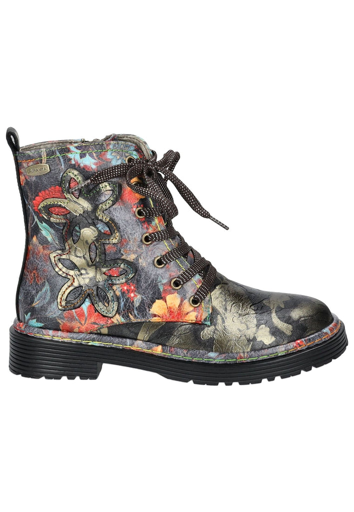 Laura Vita Stiefelette Leder/Textil Schwarz