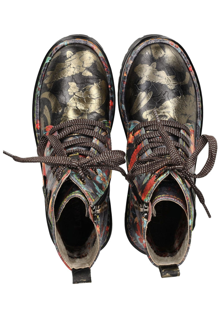 Laura Vita Stiefelette Leder/Textil Schwarz