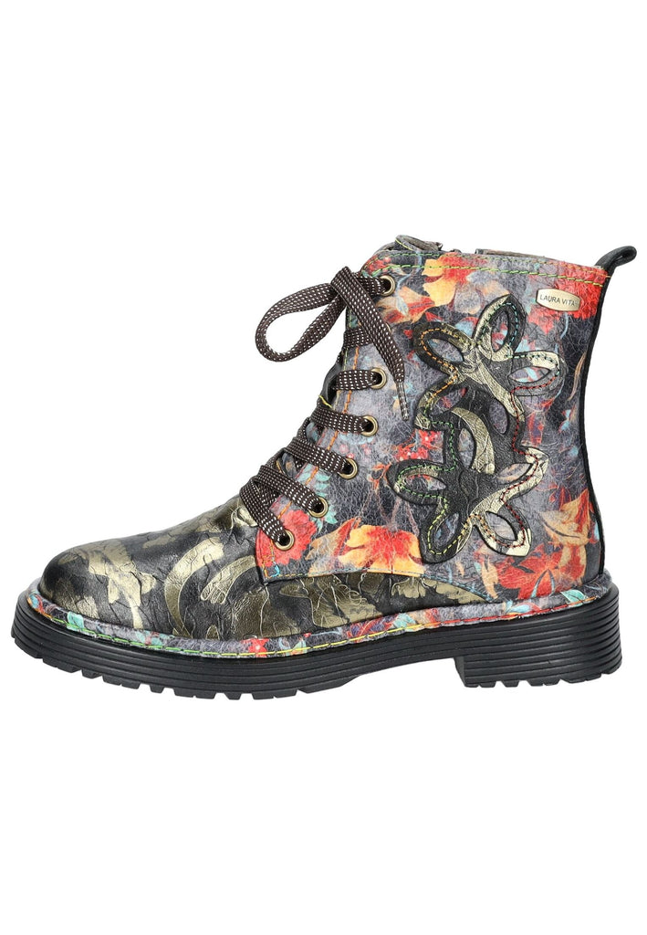 Laura Vita Stiefelette Leder/Textil Schwarz