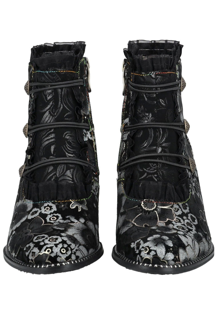 Laura Vita Stiefelette Leder/Textil Schwarz